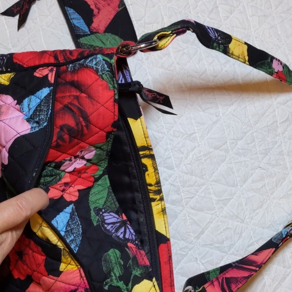 EUC Vera Bradley Crossbody Bag Red Pink Black - Picture 3 of 14